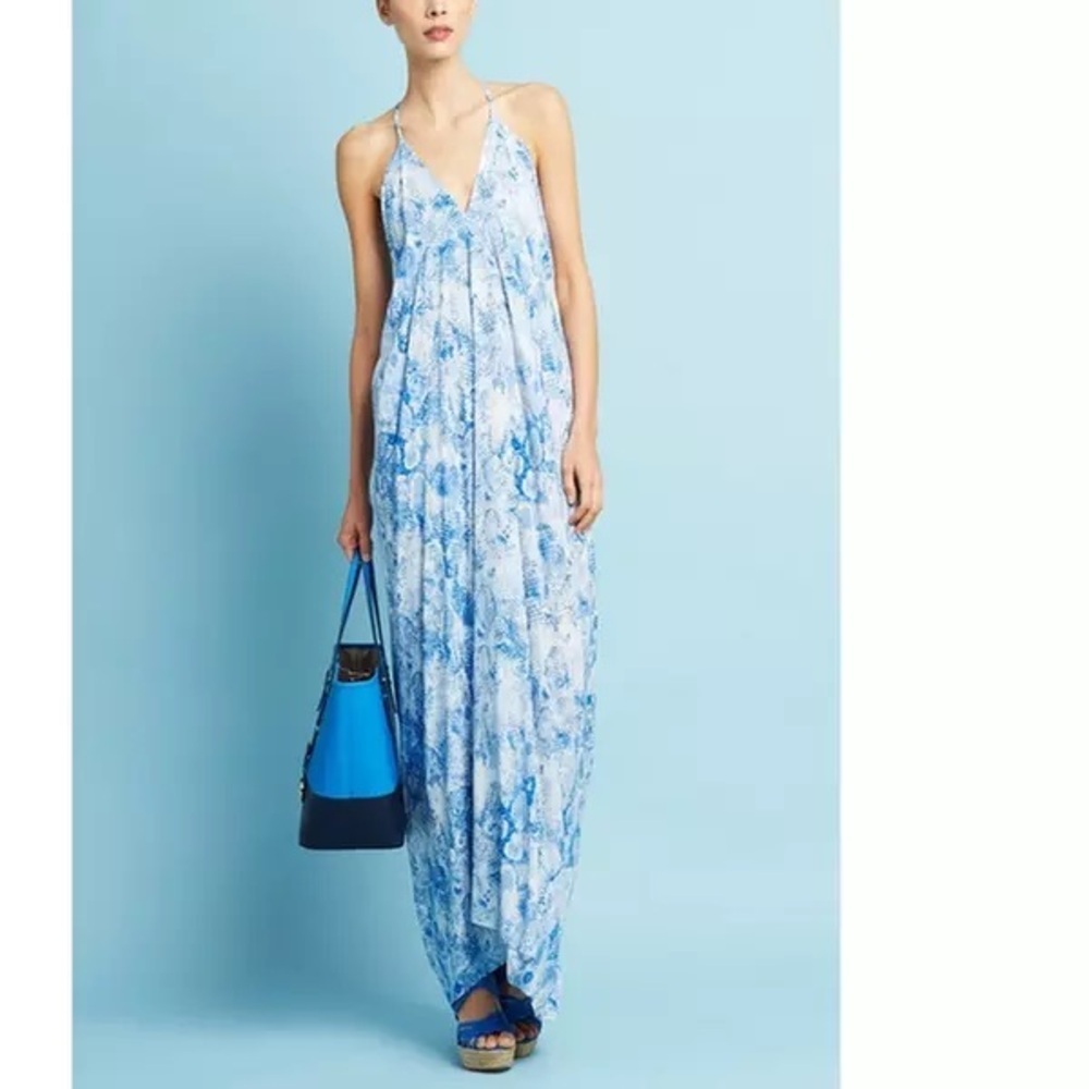 Ark & Co. Halter Snake Print Maxi Dress